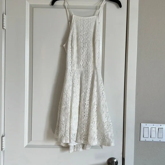 midi dress hollister Flutter Sleeve Double-Tie Midi Dress